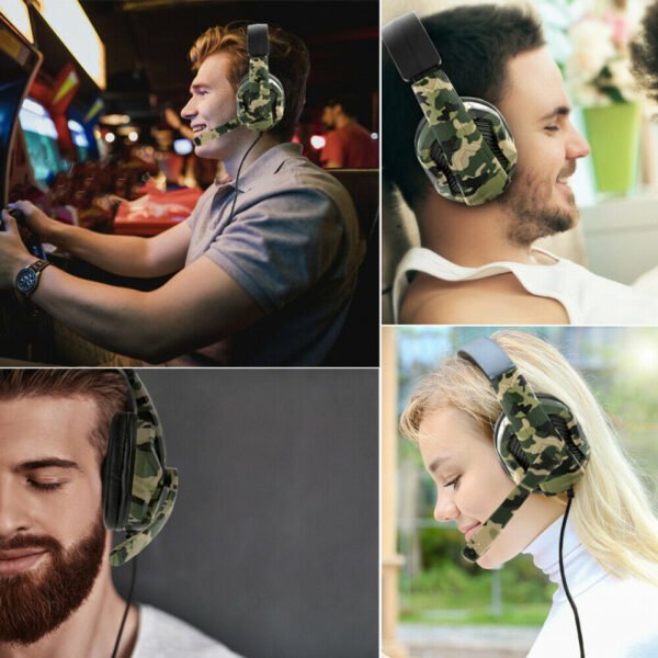 Fone de Ouvido Headset Gamer - Camuflado - Imagem 4