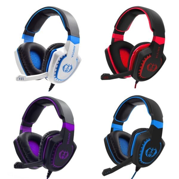 Fones de ouvido Headset gamer Anívia com eliminação de ruídos - Imagem 5